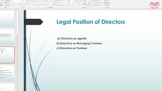 Company Law  Company Directors [upl. by Valaree]