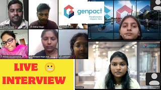 Genpact interview Live interview [upl. by Gord]