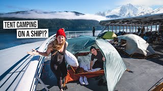 Crazy 3 Day Ferry Cruise TO ALASKA  We Tent Camped on the Boat Deck FULL TOUR [upl. by Huntingdon373]