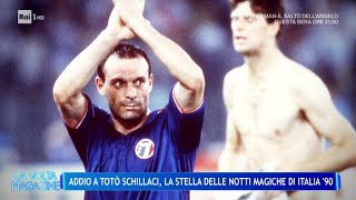 Addio a Totò Schillaci eroe di Italia 90  La Volta Buona 18092024 [upl. by Legnalos]