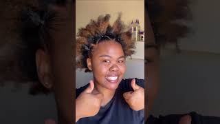 check this out 😍😍 How do I look 😍 howtostylenaturalhair hairstyles braids shorts [upl. by Elsilrac]