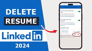 How to Delete or Remove Your OLD Resume on Linkedin 2024 [upl. by Herrick872]