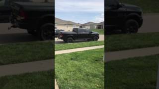 2016 2500 67 Cummins deleted cold startexhaust idle [upl. by Yrreg]