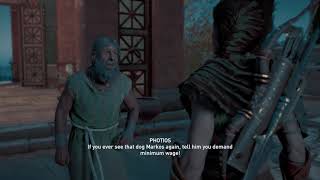 Assassins Creed Odyssey Reward for Photis Pre Tirement Sapphire Linothorax [upl. by Eppillihp]