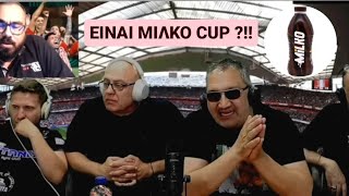 Ο ΟΛΥΜΠΙΑΚΟΣ ΠΗΡΕ Milko Cup  ΕΠΙΚΗ ΛΟΓΟΜΑΧΙΑ ΓΙΑ ΤΟ ΜΕΓΕΘΟΣ ΤΗΣ ΚΑΤΑΚΤΗΣΗΣ ΤΟΥ CONFERENCE [upl. by Goody]