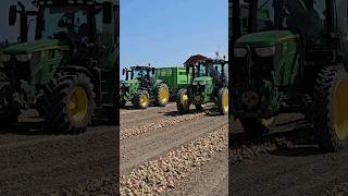 John Deere 6R 150  6130 R Onion harvest 😎😎 tractor agro farming agriculture landwirtschaft [upl. by Hedda]