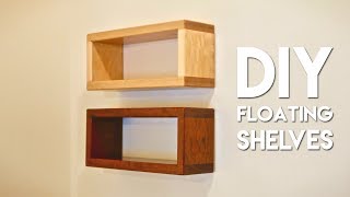 How To Build DIY Floating Shelf with Invisible Hardware [upl. by Billmyre208]