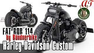 2023 HarleyDavidson FAT BOB 114 Custom by Bündnerbike  AampT Design [upl. by Aschim]