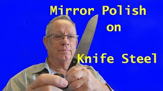 Restoring a knife and getting a mirror polish on knife steel using sandpaper amp metal polish [upl. by Jilleen358]