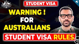 Student Visa Rules in 2024  Big Warning For Student Visa Holders in Australia  Know the Fact [upl. by Pinchas]