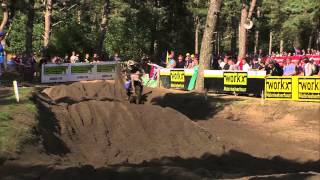 MXGP of Benelux 2013  Jeffrey Herlings amp Glenn Coldenhoff Fight  Lierop  Motocross [upl. by Elwood]