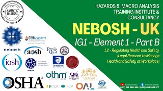 NEBOSH IG1  Element 1  Part B [upl. by Imotas]