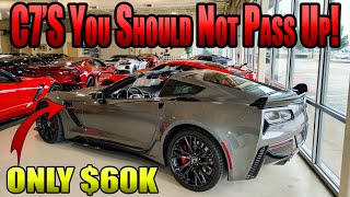 WOW C7 Z06 at Corvette World for only 60k amp Great C8 PRICES [upl. by Ilehs]