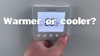 Heatmiser  Adjusting the room temperature Neostat thermostat [upl. by Christmann]