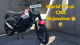 Worlds First CNG Mujassima By Bajaj  AutoTechInformative [upl. by Kienan]