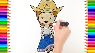 Cómo dibujar y colorear a Ester  Pequeños Héroes [upl. by Delora208]