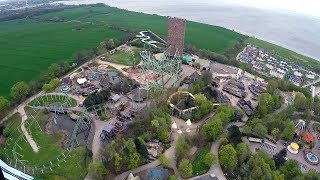 Onride POV Europas hoogste vrijevaltoren Highlander HansaPark [upl. by Dnomasor987]