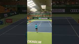 Tennis ATP250 Stockholm Open  Majchrzak serving explore fun tennis [upl. by Warrin]