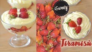 Tiramisù Cremoso alle Fragole 🍓 Ricetta Facile  Homemade Strawberry Tiramisu [upl. by Nirmak]