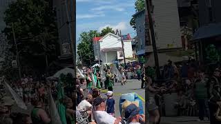 Morristown New York marching band at Morristown Fourth of July parade ￼7424 [upl. by Atiniv597]