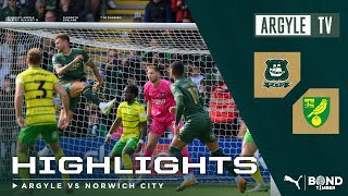 Plymouth Argyle v Norwich City highlights [upl. by Stultz]