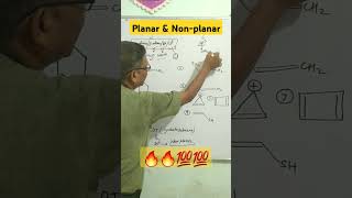 Planar amp NonPlanar🔥🔥🔥organic chemistry neet goc shorts pankajkapoor ncert neetpreparation [upl. by Jodee]