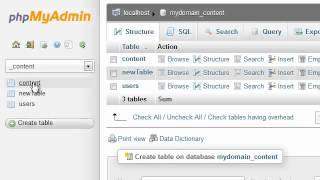 How to rename database tables in phpMyAdmin [upl. by Odnaloy133]