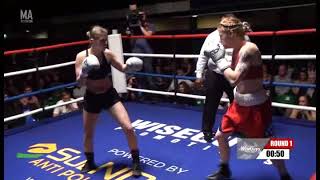 Marianne Marston Vs Jekatarina Lecko  York Hall 29th August 2015 [upl. by Sirahc]