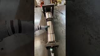 Stainless steel chimney bend bending process  Good Tools amp Machinery make Work Easy [upl. by Dulla507]