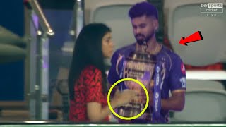 Shreyas Iyer urged Kaviya Maran to lift up his IPL winning trophy together in KKR vs SRH IPL final [upl. by Tootsie]