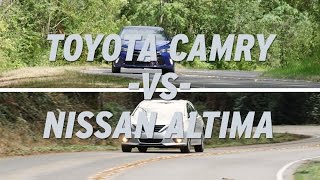 Toyota Camry vs Nissan Altima  AutoNation [upl. by Suzette609]