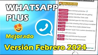 NUEVO WHATSAPP PLUS Ultima Versión ✅ Whatsapp Plus Extremo  Ultimo Whatsapp Plus 2024 [upl. by Filia720]