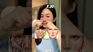 Face exercise short nose faceexercise faceyogamethod faceyoga facefatloss genesisyoga [upl. by Myrah]