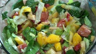 Ensalada de Vegetales y Mango [upl. by Nahn]