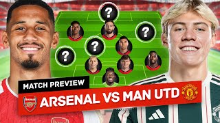 Højlund vs Saliba Reguilon DEBUT Arteta’s NEW TACTICS Arsenal vs Man United Preview [upl. by Noerb]