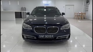 BMW 730LI Sunroof LED NAV HUD 2015 Blue Rear Entertainment SNF9019R [upl. by Sekofski]