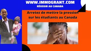 Elle doit arrêter ses études au Canada [upl. by Erreip]