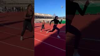 100 meter race olympics tiktok pushpa trending athletics [upl. by Acemaj]