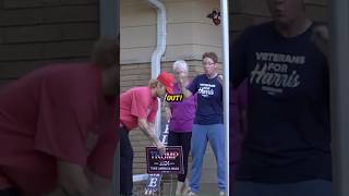 Bro’s Hysterically Evil Trump Sign Prank 🤣 [upl. by Jaret645]