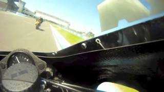 Honda NSR500V at Donington Onboard [upl. by Skcirdnek]