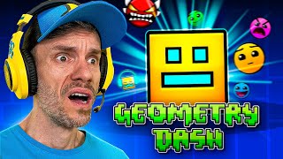 JOGUEI GEOMETRY DASH PELA PRIMEIRA VEZ  Brancoala Games [upl. by Oileduab]