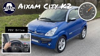 Aixam City K2 2009 POV Drive Highspeed Walkaround [upl. by Leitman880]