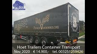 Hoet Trailers Container Transport [upl. by Keely]