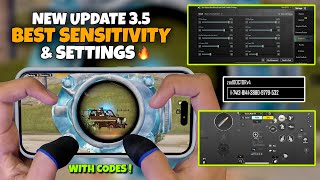 NEW😱 BEST SENSITIVITY amp SETTINGS 2024🔥 4 Finger Claw Gyroscope  35  Version 35 Icemire Frontier [upl. by Adnima718]