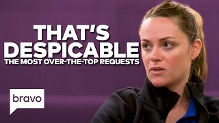 The Most OvertheTop Requests in Below Deck History  Bravo [upl. by Rialb]