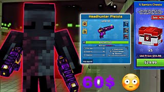 SPENDING 60 FOR HEADHUNTER PISTOLS  Ultimatum Skin  Gameplay Pixel Gun 3D [upl. by Eveivenej]