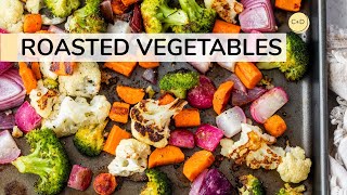 ROASTED VEGETABLES  easy oven roasted recipe [upl. by Alakam]