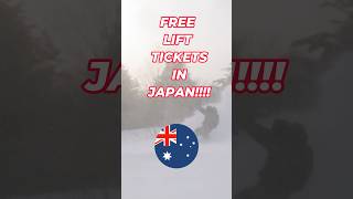 FREE LIFT TICKETS IN JAPAN australia japan palcalltsumagoi gunma snowseason [upl. by Oliver60]