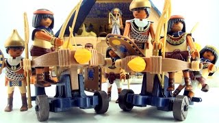 Playmobil Egyptian Troops and Ballista  Pharaohs Pyramid toys  Ägyptische Truppen und Ballista [upl. by Ilek695]