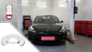 Tesla Model 3 Hvordan bytte bremseskjold bak  2017 og nyere modeller [upl. by Aicemaj]